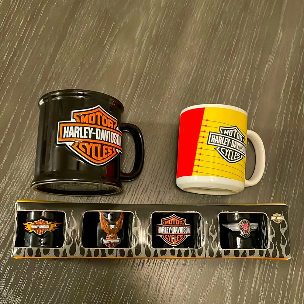 Harley Davidson Motor Cycles  Embossed Logo 3D Ceramic mugs